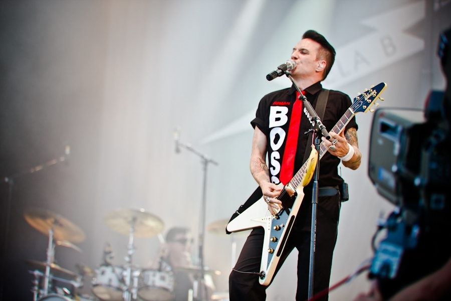 Bela B. Bela B. auf dem Area 4 2010. (3/9) Bela B. auf der