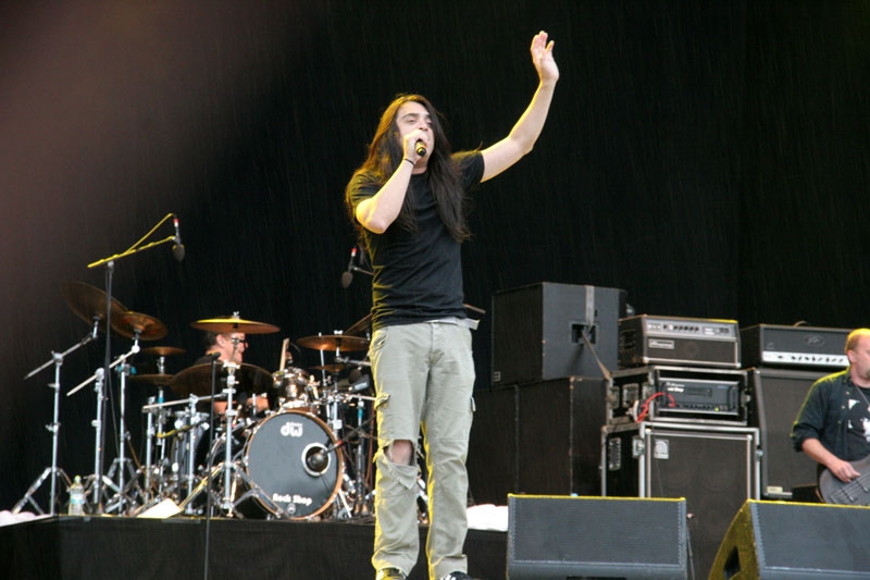 Fates Warning – Trotz Regen eine der am meisten beachteten Bands auf dem Festival. – Mark und Ray