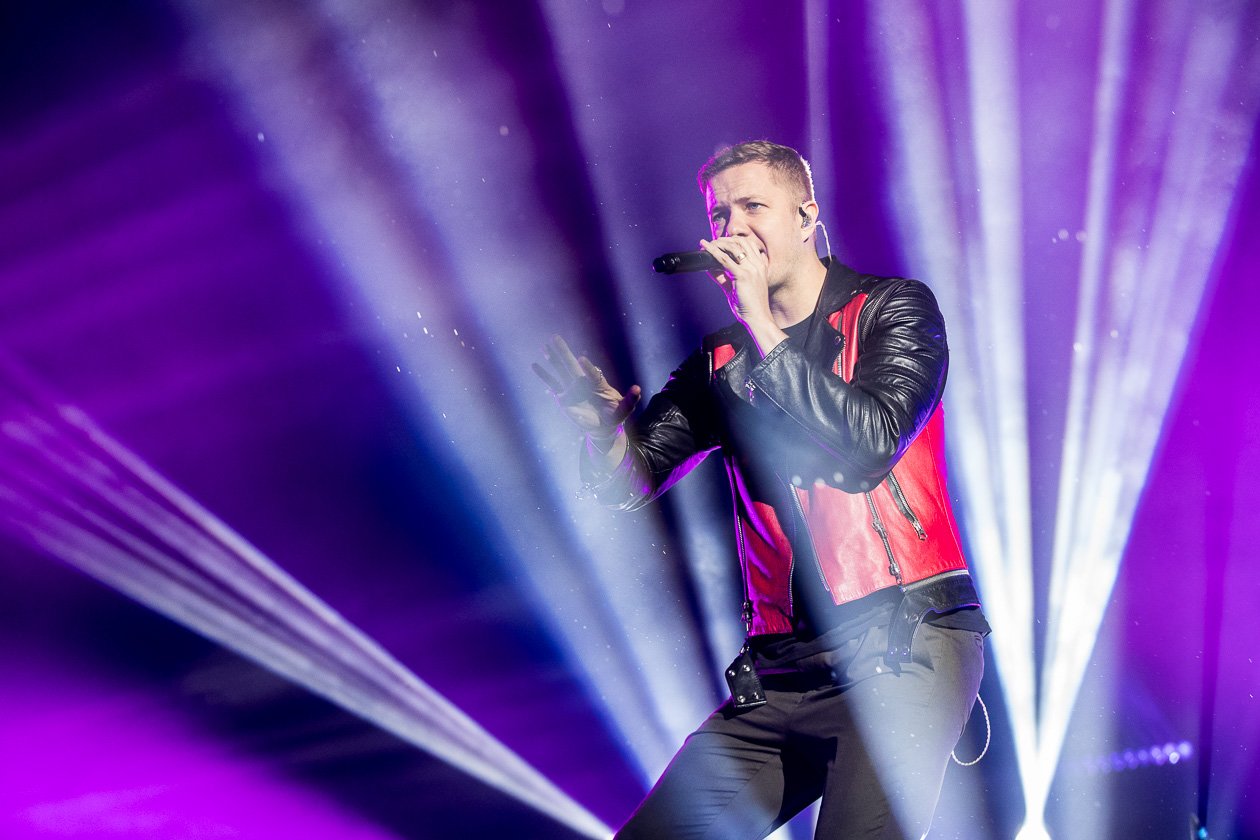 Imagine Dragons Dan Reynolds. (4/14) Die Band aus Las Vegas in