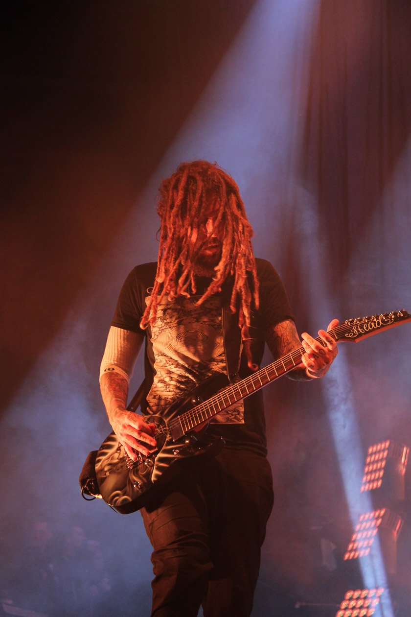 Korn – Jonathan Davis und Co. hatten in der Hauptstadt Heaven Shall Burn im Gepäck. – Brian "Head" Welch.