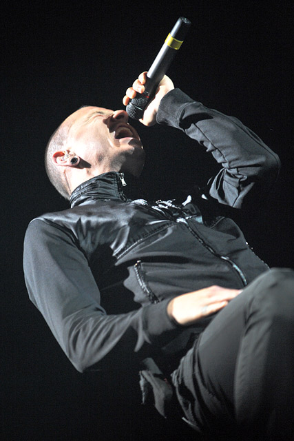 Große Show in der ausverkauften Kölnarena: Linkin Park. – 