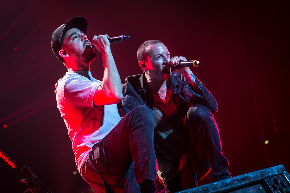 Linkin Park Chester Bennington und Mike Shinoda. (1/12) Ein würdiger Headliner bei der