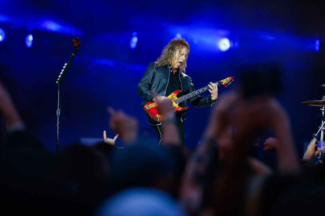 James Hetfield und Co. bei der Download-Premiere am Hockenheimring. – Metallica.