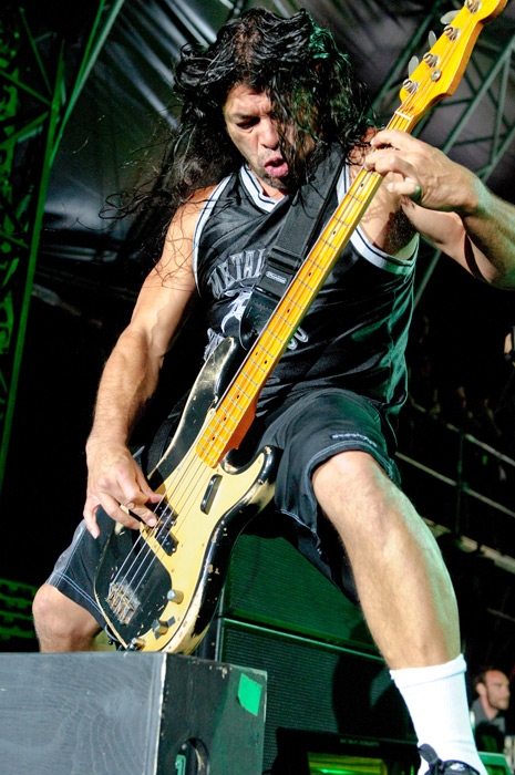 Metallica – Mit den Big Four im französischen Amneville. – Robert Trujillo.
