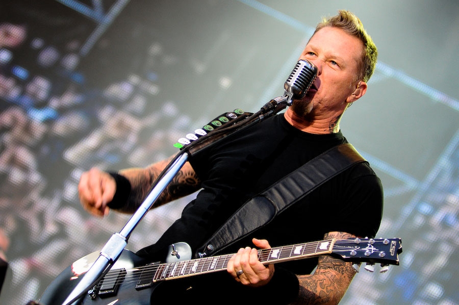 Metallica in Jonschwil 2010. – James Hetfield.