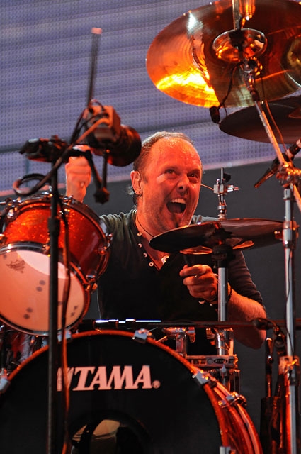Metallica in Jonschwil 2010. – Lars Ulrich.