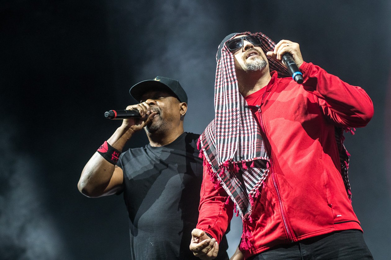 Prophets Of Rage – RATM, Cypress Hill und Public Enemy on stage beim einzigen Deutschland-Gig. – Chuck und B-Real.