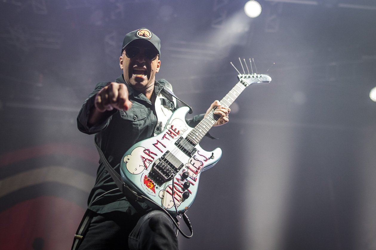 Prophets Of Rage – RATM, Cypress Hill und Public Enemy on stage beim einzigen Deutschland-Gig. – Tom Morello.
