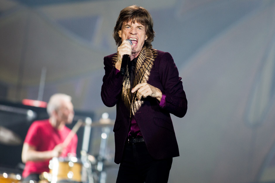 Rolling Stones – Die Stones auf ihrer -vermutlich - letzten Tour. – Mick Jagger sprang und rannte temporeich über die Bühne...