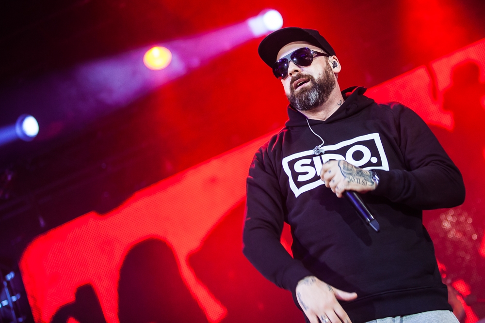 Sido Sido. (5/25) Der Gegner in der Essener Grugahalle Haftbefehl