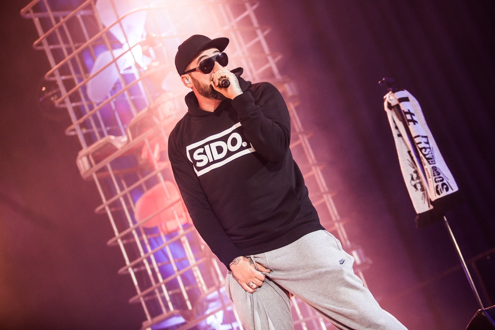 Sido Sido. (8/25) Der Gegner in der Essener Grugahalle Haftbefehl
