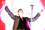 Dave Gahan, Martin Gore und Andy Fletcher betreten kurz nach 21 Uhr...|&copy; laut.de (Fotograf: Peter Wafzig)