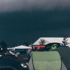 Die Gewitterfront ist da ...