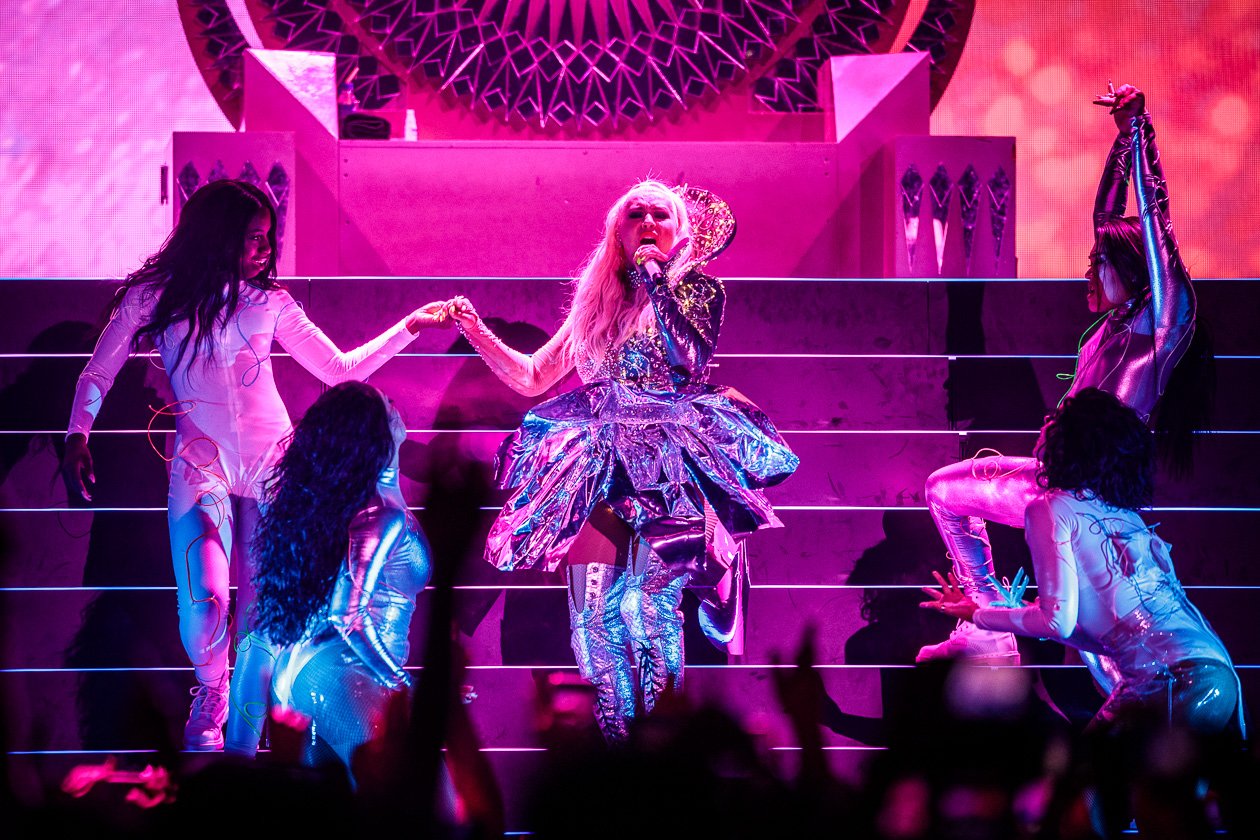 Beim exklusiven Konzert in der Hauptstadt. – Christina Aguilera.