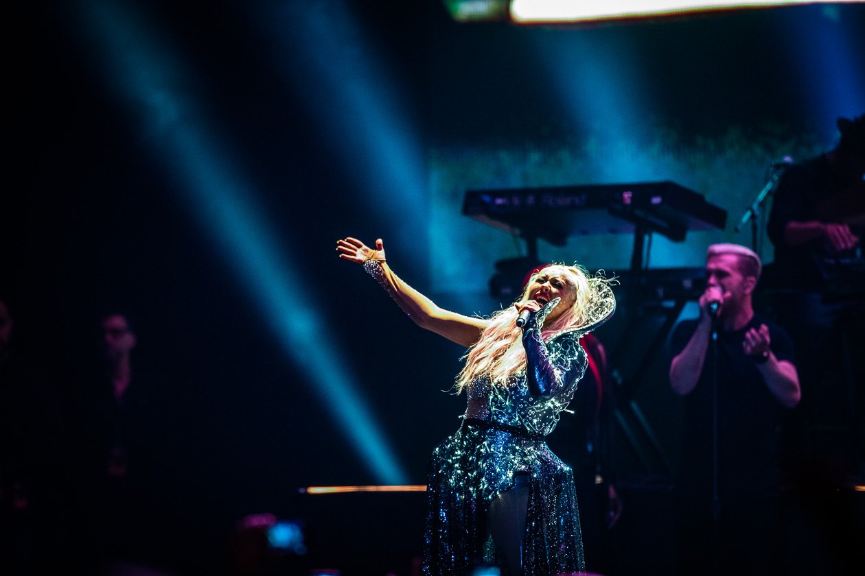 Beim exklusiven Konzert in der Hauptstadt. – Christina Aguilera.