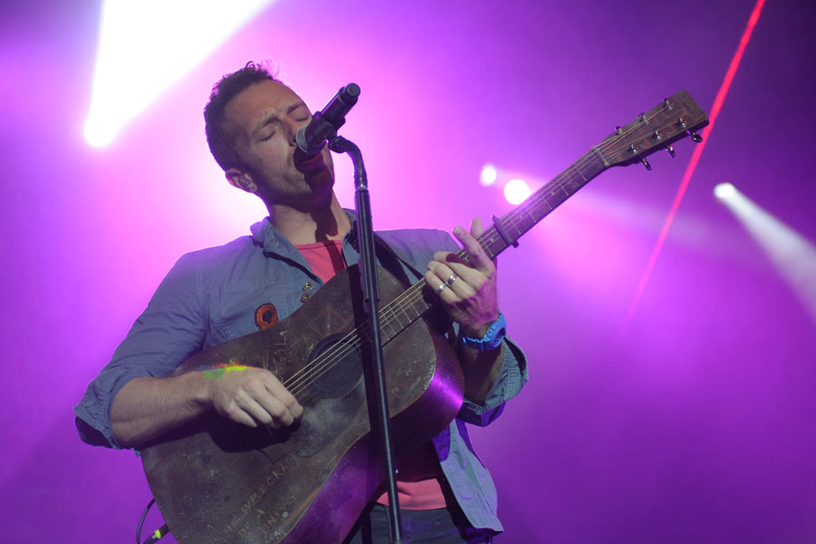 Coldplay spielen ein exklusives Radiokonzert im Kölner E-Werk. – Chris Martin