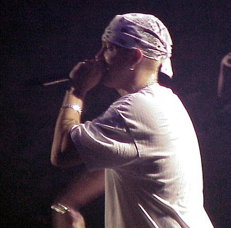 Eminem – Der Us Rapstar auf seinem Deutschland-Trip 2001. – 