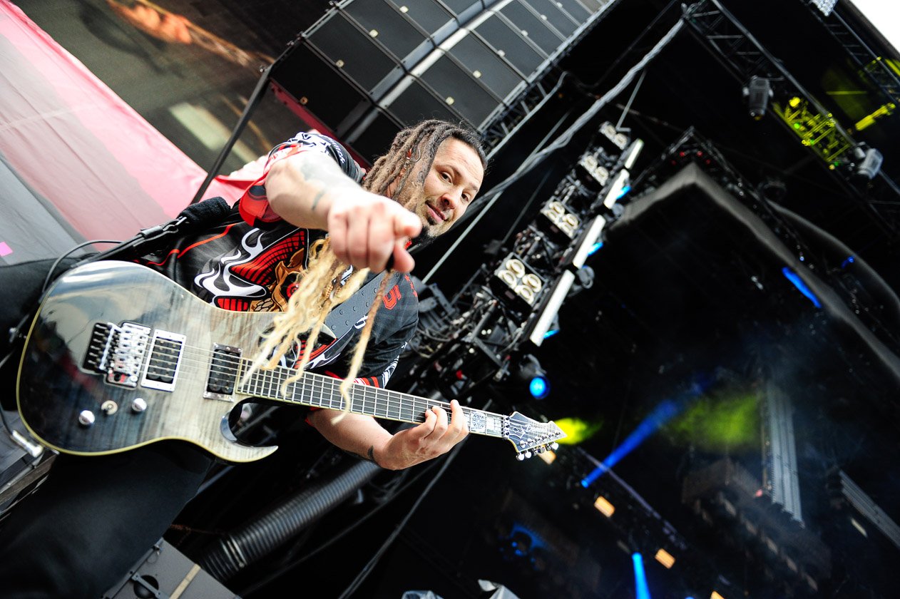 Five Finger Death Punch – Auf Festivals gesetzt: Die Amis um Sänger Ghost. – Zoltan Bathory.