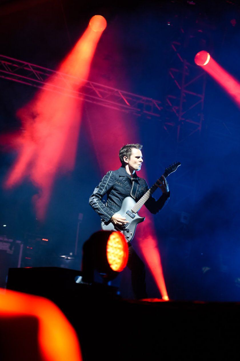 Muse, The Libertines, Bad Religion u.a. gratulieren zum Festivaljubiläum im Bodenseestadion. – Matthew Bellamy.
