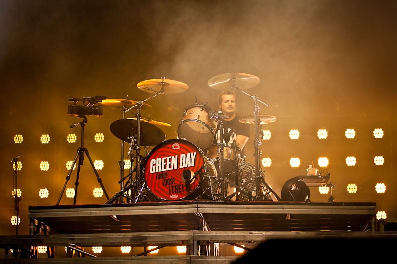 Green Day – Billie Joe Armstrong und Co. rocken die Meute bei jeder Temperatur. – Tré Cool.