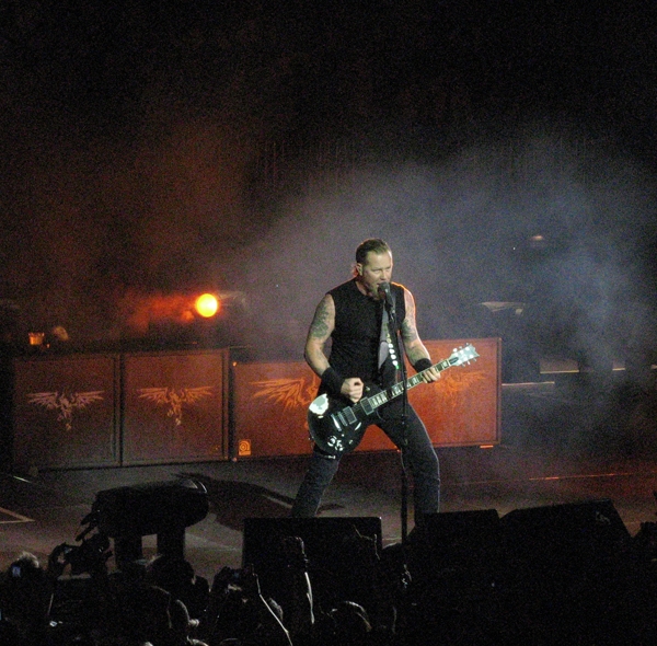 Metallica live beim Fan-Gig für "Death Magnetic" – 17.000 begeisterte Fans.