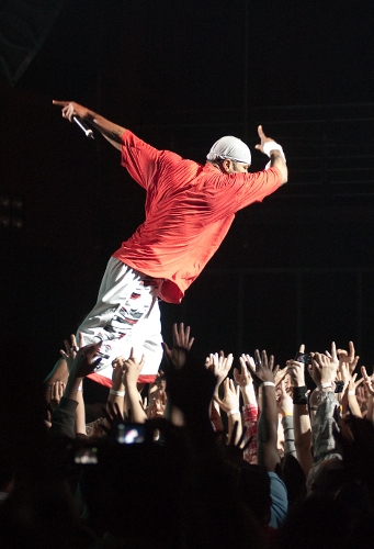 Method Man – Mr. Iron Lung beim Live At Easter-Festival. – Mit vollem Körpereinsatz ...