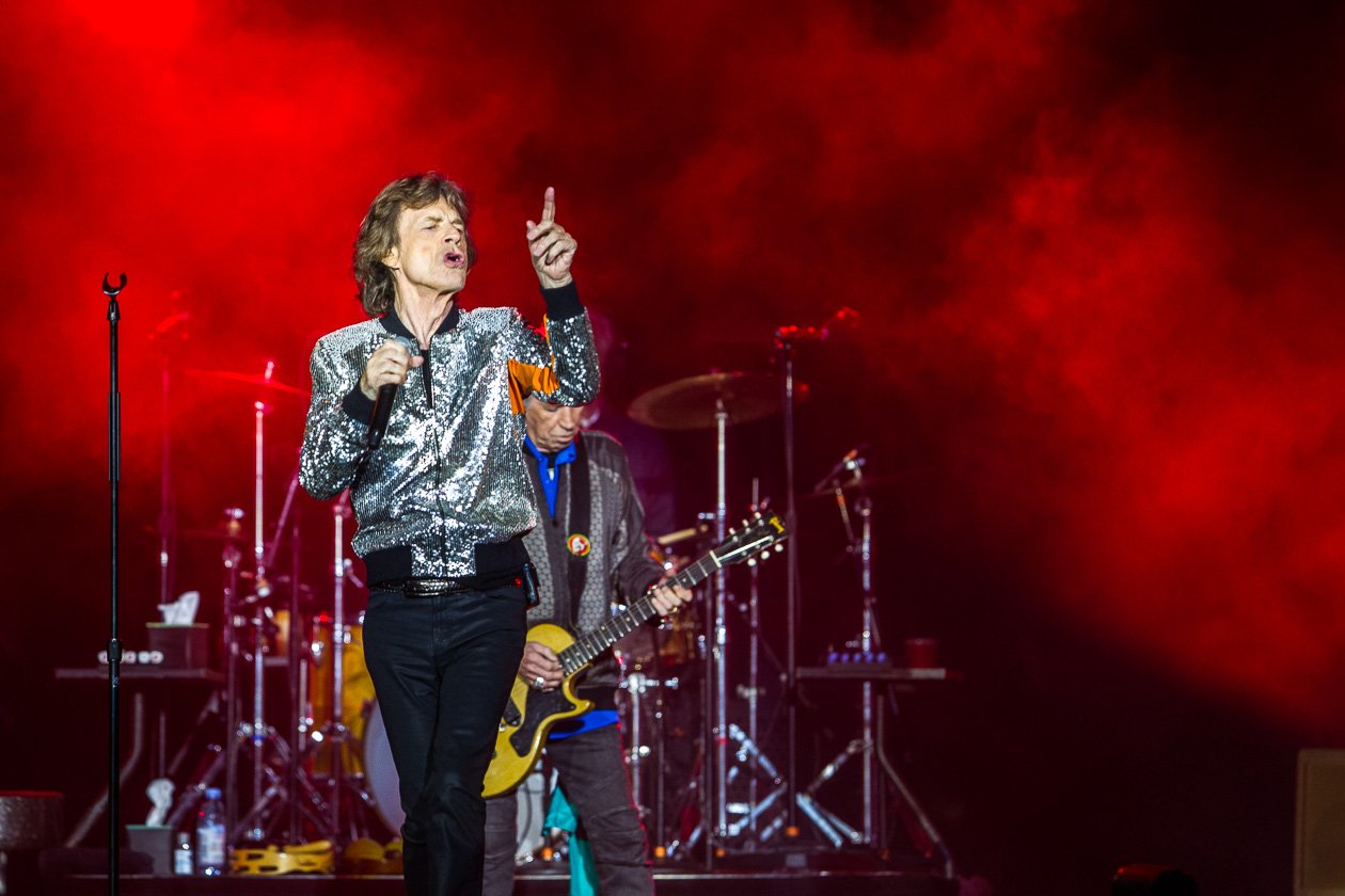 Rolling Stones – Mick Jagger, Keith Richards, Charlie Watts und Ron Wood zum Auftakt der "No Filter"-Europatour in Hamburg. – Aufgepasst!