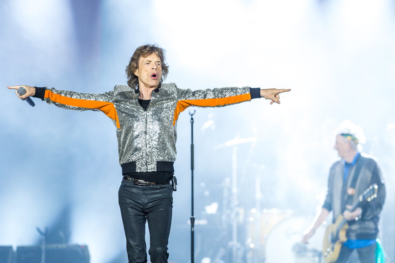 Rolling Stones – Mick Jagger, Keith Richards, Charlie Watts und Ron Wood zum Auftakt der "No Filter"-Europatour in Hamburg. – Mick.