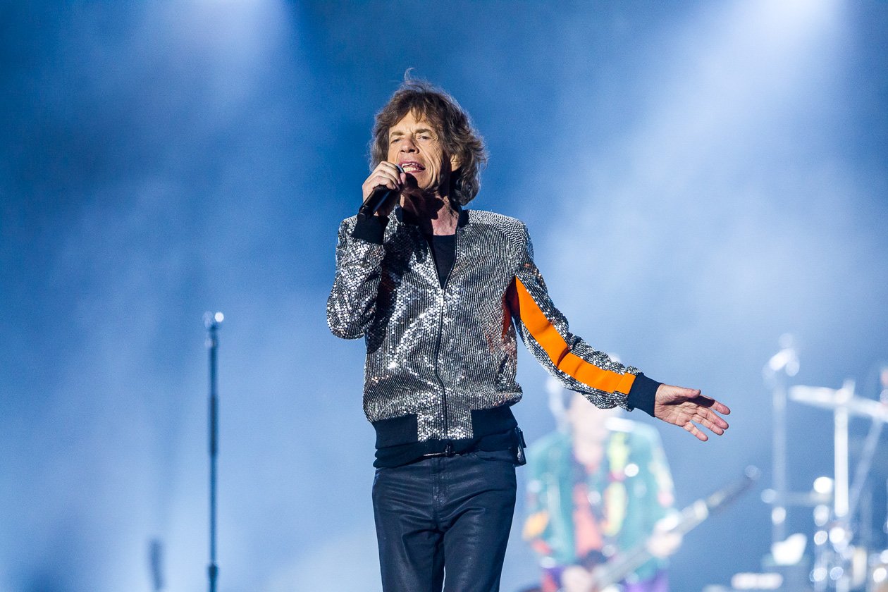Rolling Stones – Mick Jagger, Keith Richards, Charlie Watts und Ron Wood zum Auftakt der "No Filter"-Europatour in Hamburg. – Mick Jagger.