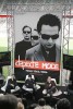 Depeche Mode verkünden ihre nächste Weltumseglung in der Düsseldorfer LTU-Arena., Pressekonferenz Juni 2005 | © laut.de (Fotograf: Peter Wafzig)